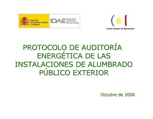 Protocolo de Auditoría Energética de las instalaciones de alumbrado público exterior