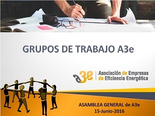 Grupo de Trabajo A3e: Contratación de Servicios de Eficiencia Energética