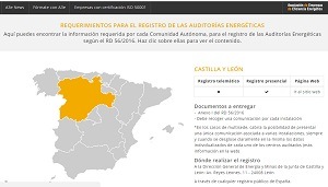 Requerimientos para el registro de las auditorías energéticas
